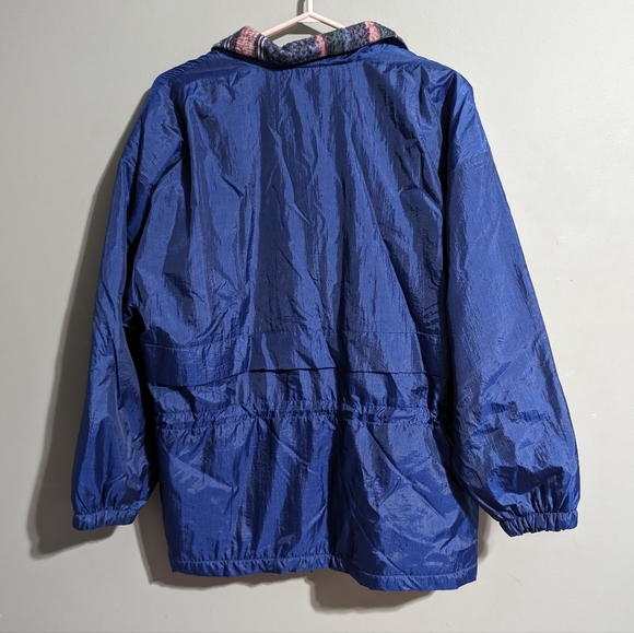 Vintage "Very Trendy" brand fleece lined windbreaker jacket with tree embroidery - Picture 11 of 11